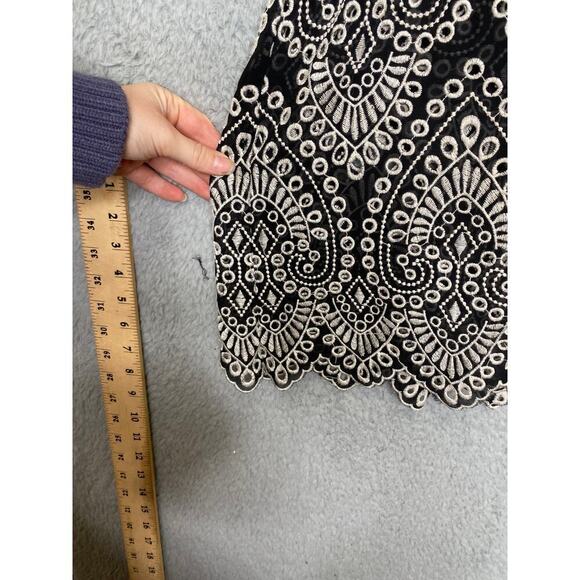 Anthropologie Akemi Kin Brooke eyelet swing dress sheer embroidered boho 4 - Picture 7 of 11